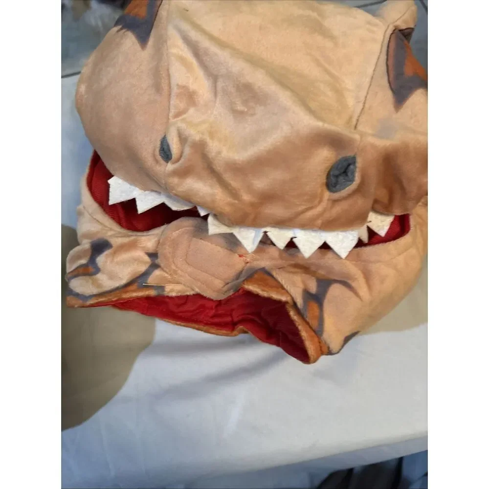 Child DINOSAUR with  DINO EGG Halloween‎ Costume (Size S- 5-7 years) T-REX Brown